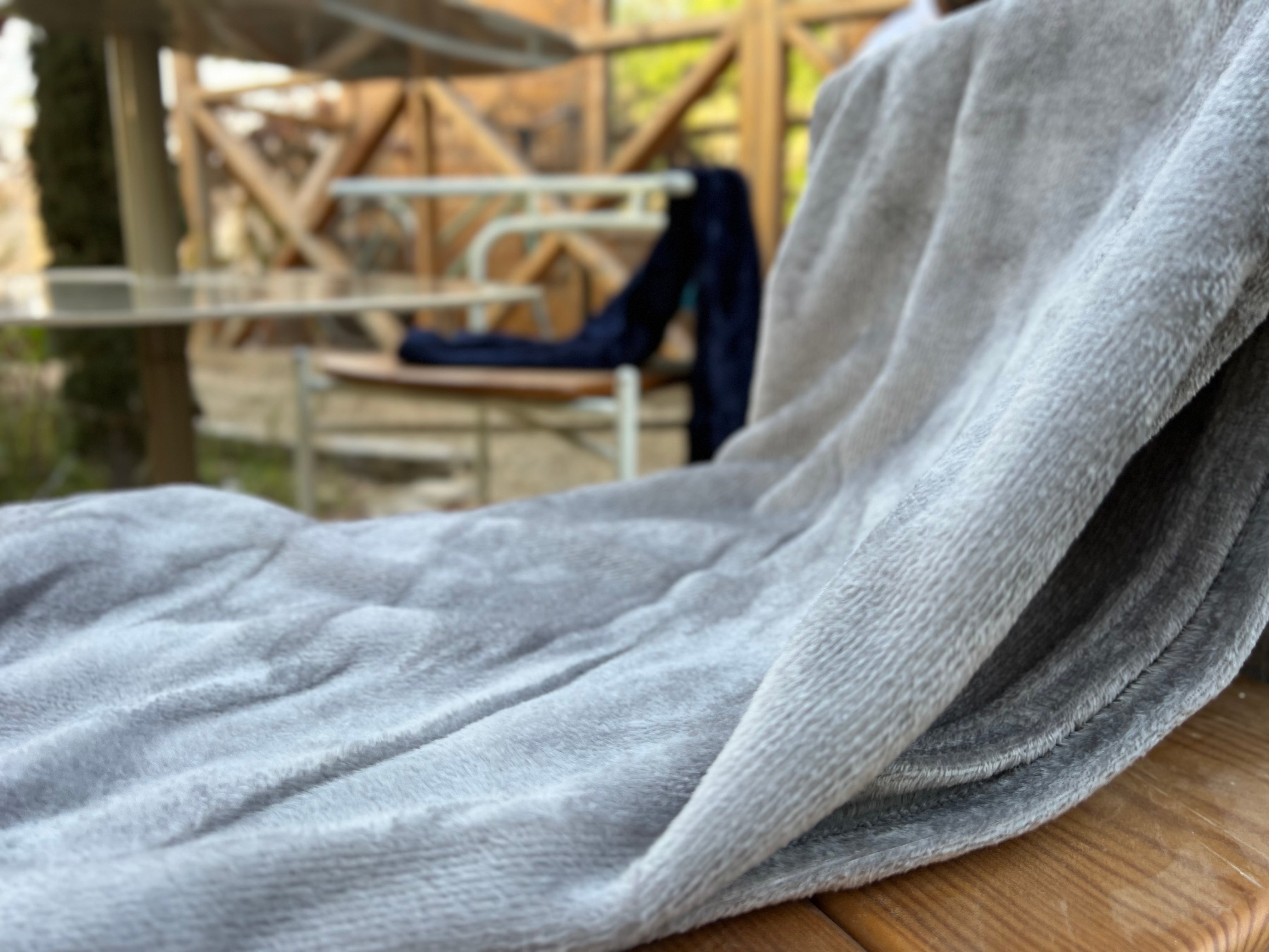 Grey Flannel Fleece Blanket